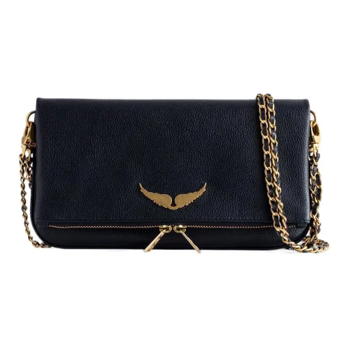 Zadig Voltaire Телячья кожа Одно плечо Через плечо Клатч Женский Морской синий