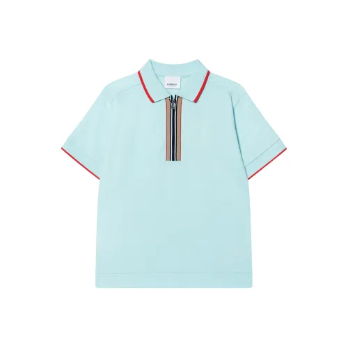 Burberry Поло SS22 Светлый Аква Синий Детский