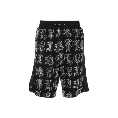 PHILIPP PLEIN Черные Мужские Повседневные Шорты