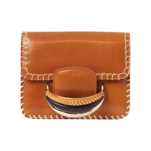 Chloe Chloé Сумка Kattie Растительное дубление Телячья кожа Сумка через плечо Сумка Клатч Женская CAMEL