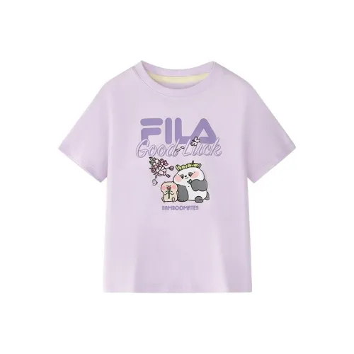 FILA KIDS x BAMBOOMATES Бамбук Forest Friends T-рубашка Stunning Фиолетовый Детский