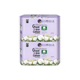 Естественный 100% хлопок Удлиненные Ночные Гигиенические прокладки *2 упаковки