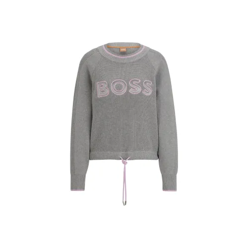 HUGO BOSS Серые Женские Свитеры