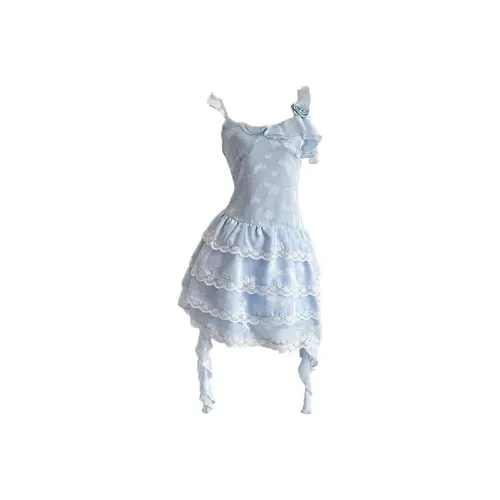 MO VOICE Синие Женские Слиплатья