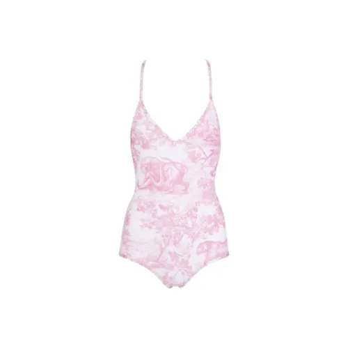 DIOR Ван-Пис Купальник Женские Вишневый Цветок Розовый