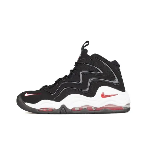 Nike Air Pippen 2008 Нескользящий Легкий Высокий Топ Винтажные Баскетбольные Кроссовки Мужские Черные Красные