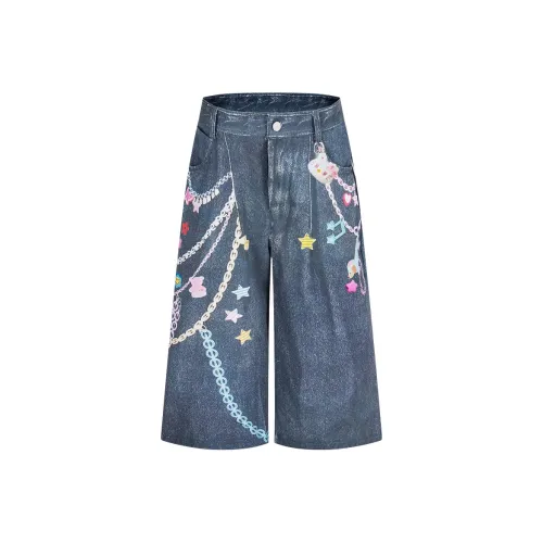 TSKIU Небесно-голубые Женские Джинсовые Шорты