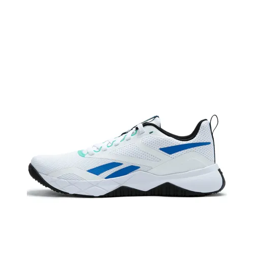 Кроссовки Reebok для тренировок, низкий топ, белые и синие, мужские