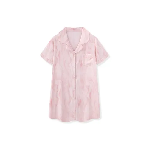 O'MESIK Мелкие блестки Розовый Женские Ночные сорочки