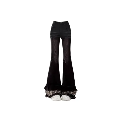 MIMOSA CHUR Черные Женские Джинсы