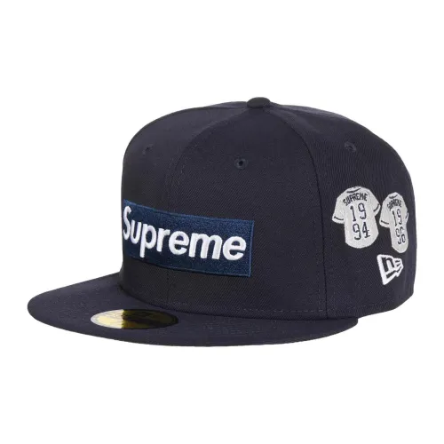 Supreme x New Era Кепки Унисекс Морской Синий