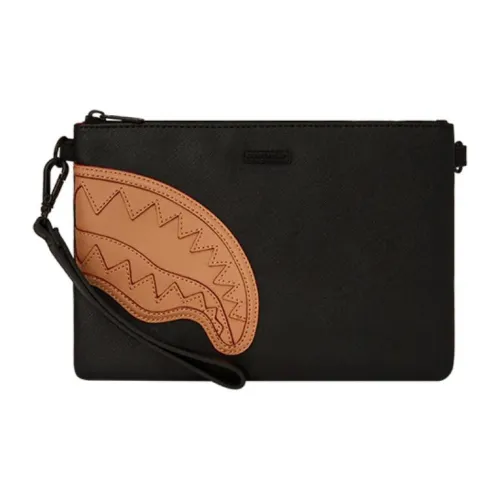 SPRAYGROUND Сумка-конверт из ПВХ клатч маленькая унисекс черный коричневый