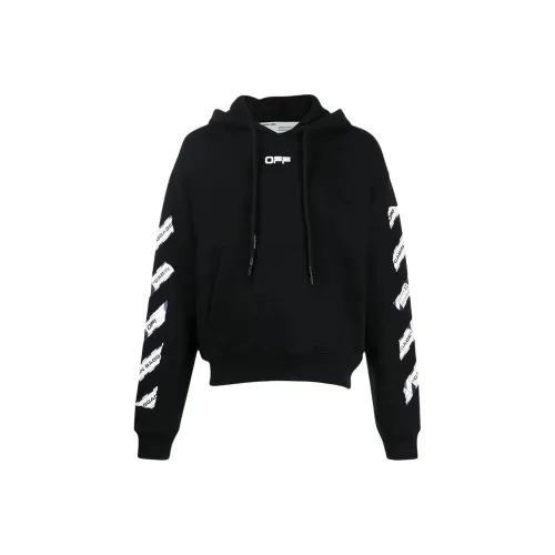 OFF Белый Толстовка Мужской Черный