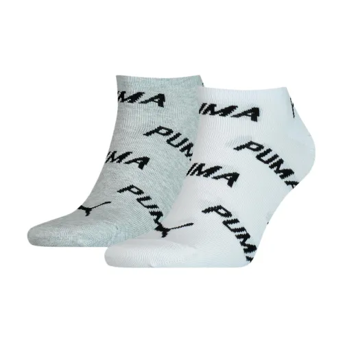 PUMA 2 упаковки Белый+Зеленый Мужские носки