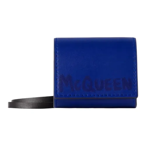 Alexander McQueen Кожа Наушники AirPods Чехол Защитный Чехол для наушников Мужской Синий