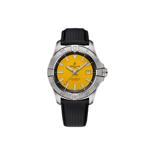 BREITLING Автоматический Механический Механизм Мужские Часы Avenger 42 мм Желтые