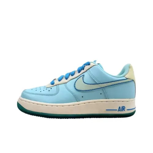 Nike Air Force 1 Устойчивый к истиранию Низкий Топ Детские Скейтбординги Синий Подростки