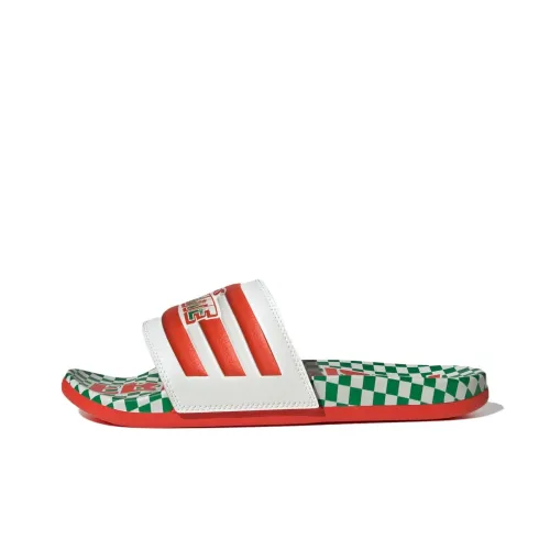 adidas Adilette Comfort Slide Тапочки Белый Оранжевый Зеленый Унисекс