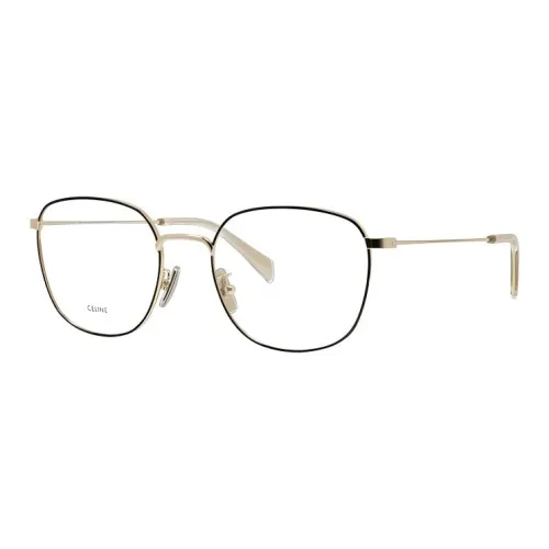 CELINE Металл Квадратные Оправы для очков Унисекс Золото