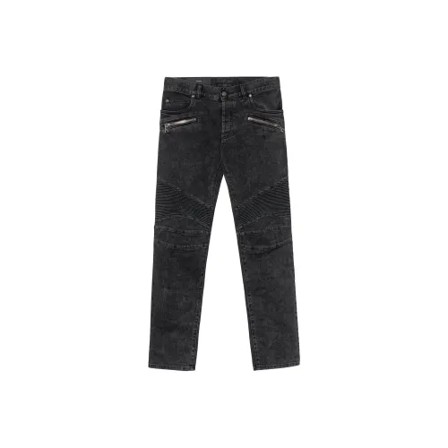 BALMAIN Серый Мужской Джинсы