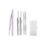 Фантазия Фиолетовый-Твист Заколка для волос с иглой для прыщей + Ultra-Sharp Селл Нижняя заколка Набор [Прямой наконечник + Крючковый наконечник]