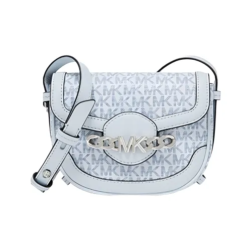 MICHAEL KORS Hally Коровья кожа Седло Сумка Сумка через плечо Экстра малый Женский Светло-синий