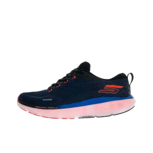 Skechers GO Run Ride 11 Low Топ Беговые кроссовки Мужские Черные Красные