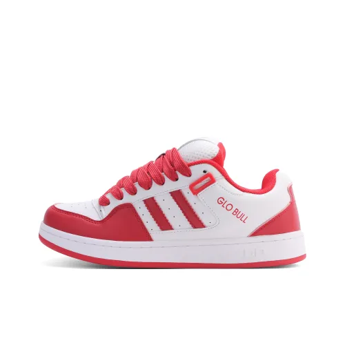 GLO BULL Скейтборд Кроссовки Низкие Белые Красные Унисекс