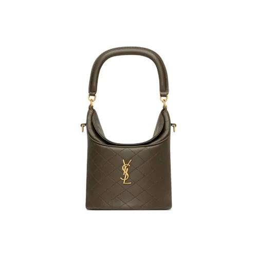 SAINT LAURENT Gaby Овчина Ведрообразная Сумка Женская Светлый Мускус