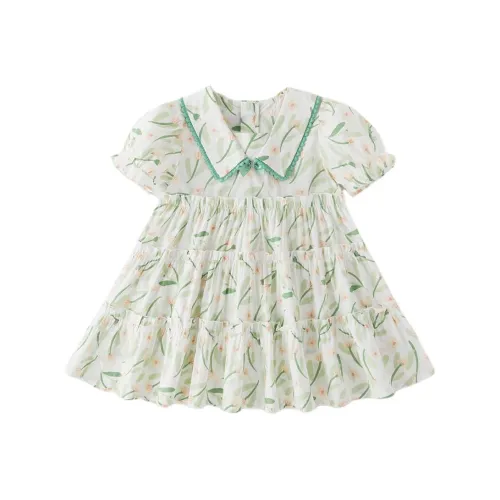 JELLYBABY Детское платье цветочный белый