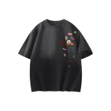 [Heavyweight 100% cotton] Темно-серый (Большой милый логотип парка развлечений на левом плече)