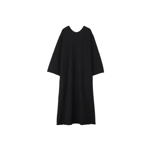 Onitsuka Tiger Ws Sweat Платье Короткий Рукав Платье Женские Черный