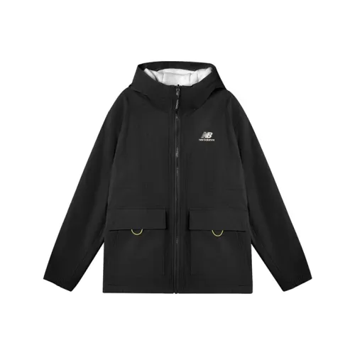 New Balance совместный бренд Вышитый Двойной Слой Черный Мужской Куртка