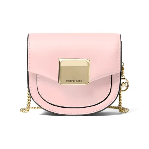 MICHAEL KORS Lita Коровья кожа Седло Сумка Сумка через плечо Мини Женская Вишневый цветок Розовый