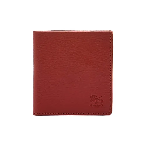 Il Bisonte Телячья кожа Кошелек Стандартный Мужской Красный