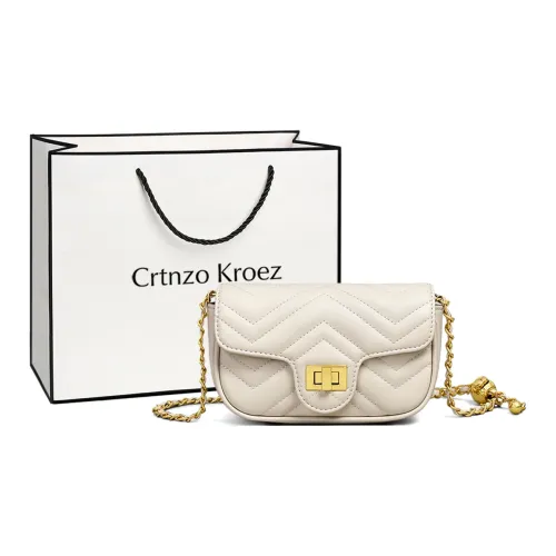 Crtnzo Kroez Сумка через плечо из коровьей кожи сумка на плечо обычная женская цвет экрю