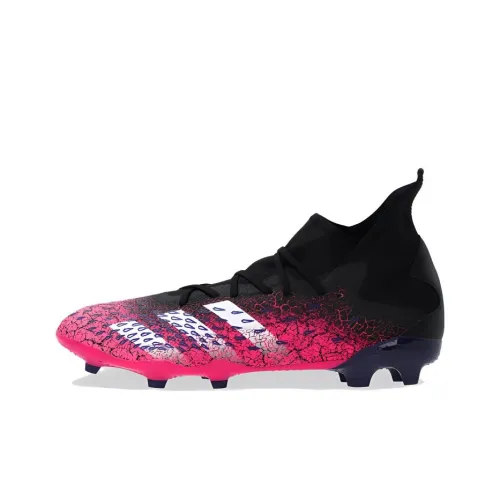 Adidas PREDATOR серия FG Твердый грунт Естественная трава Противоскользящий и Дышащий Футбольные бутсы Мужские Розовый Черный