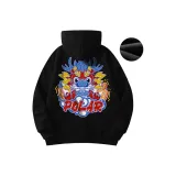 Чёрный [с капюшоном, утолщённый, с флисовой подкладкой]