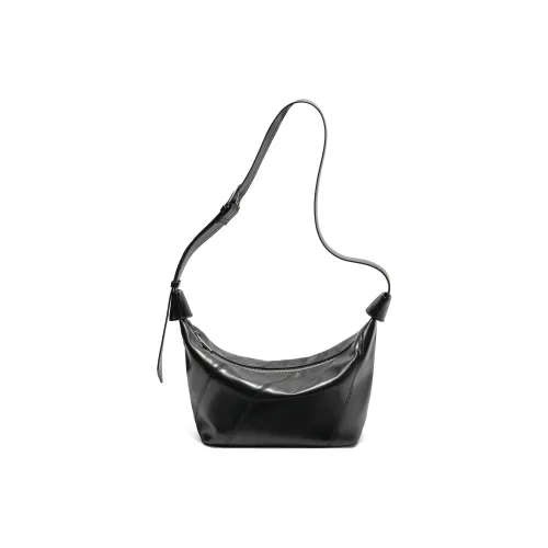 BELLE Искусственная кожа Сумка через плечо Средняя Женская Черная