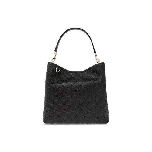 GUCCI Кожа Сумка-ведро Сумка через плечо Сумка Обычная Женская Черная