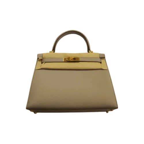 HERMES Kelly Эпсомская кожа Сумка Kelly Сумка через плечо Сумка Женская Хаки зеленый