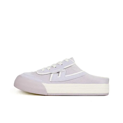 Warrior Антибактериальный Массаж Устойчивый к истиранию Запахонепроницаемый Тихие Домашние тапочки Женские Светло-фиолетовый