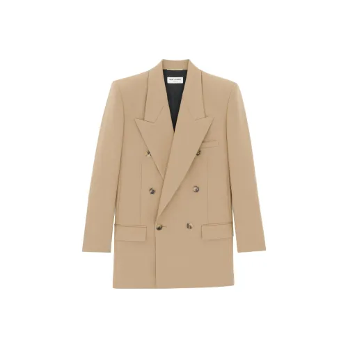 SAINT LAURENT SS23 Куртки и Пальто Женские Бежевый