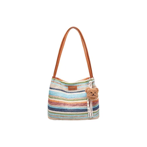 Joy Mario Ткань Синтетическая кожа Сумка-тоут Сумка через плечо Женская Радужная