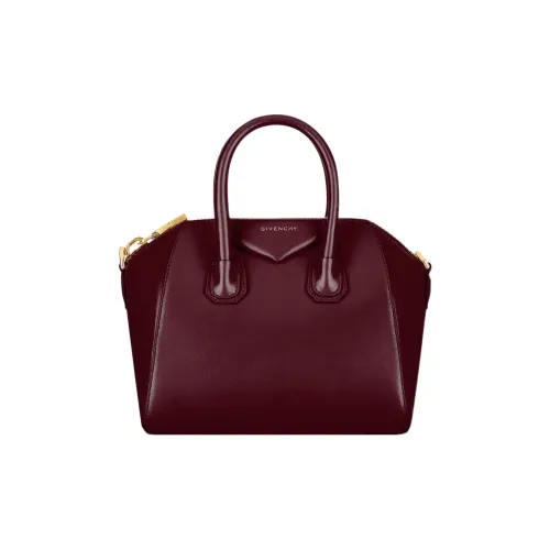 GIVENCHY Antigona Телячья кожа Сумка через плечо Сумка Мини Женская Бургунди