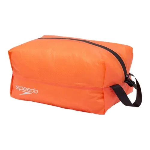 Speedo Переработанный нейлон Путешественный мешок для хранения среднего размера Унисекс Оранжевый и Черный