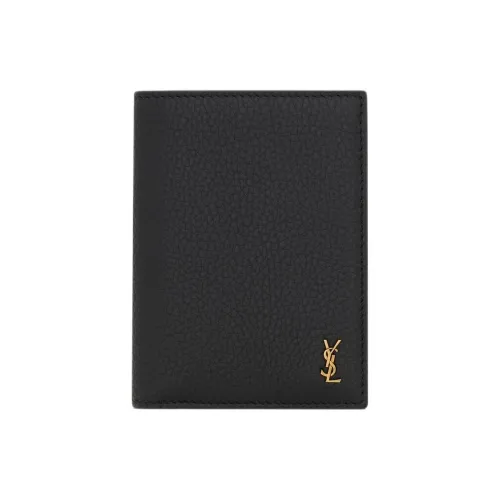 SAINT LAURENT Кожа Кошелек Мужской Черный