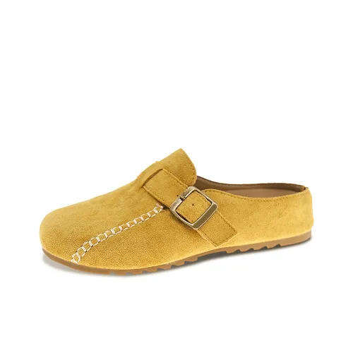 JINDUN Резиновая подошва устойчивая к истиранию антибактериальные домашние тапочки для женщин желтые