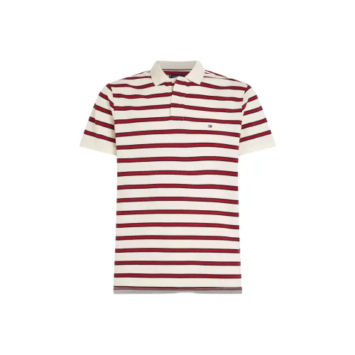 Tommy Hilfiger Polo Мужское Красное Белое