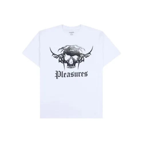 PLEASURES Белая Мужская Футболка